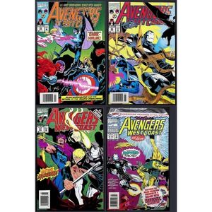 Avengers West Coast #93‎ #95 #97 Annual #8 Newsstand Lot War Machine Marvel 1993